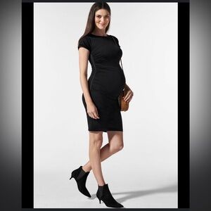 Blanqi Everyday Maternity Cap Sleeve Crew Neck Dress sm/md NWT